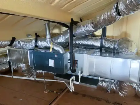 Custom ductwork designed and build by Empire Heating & Air.