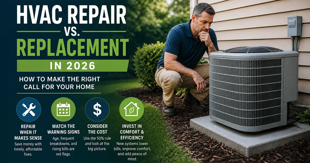 HVAC Repair vs Replacement in 2026