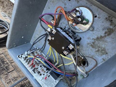 Failed control board and contactor